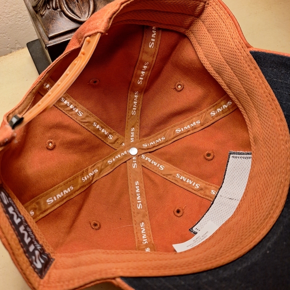 Simms Orange Baseball Cap - Picture 2 of 2